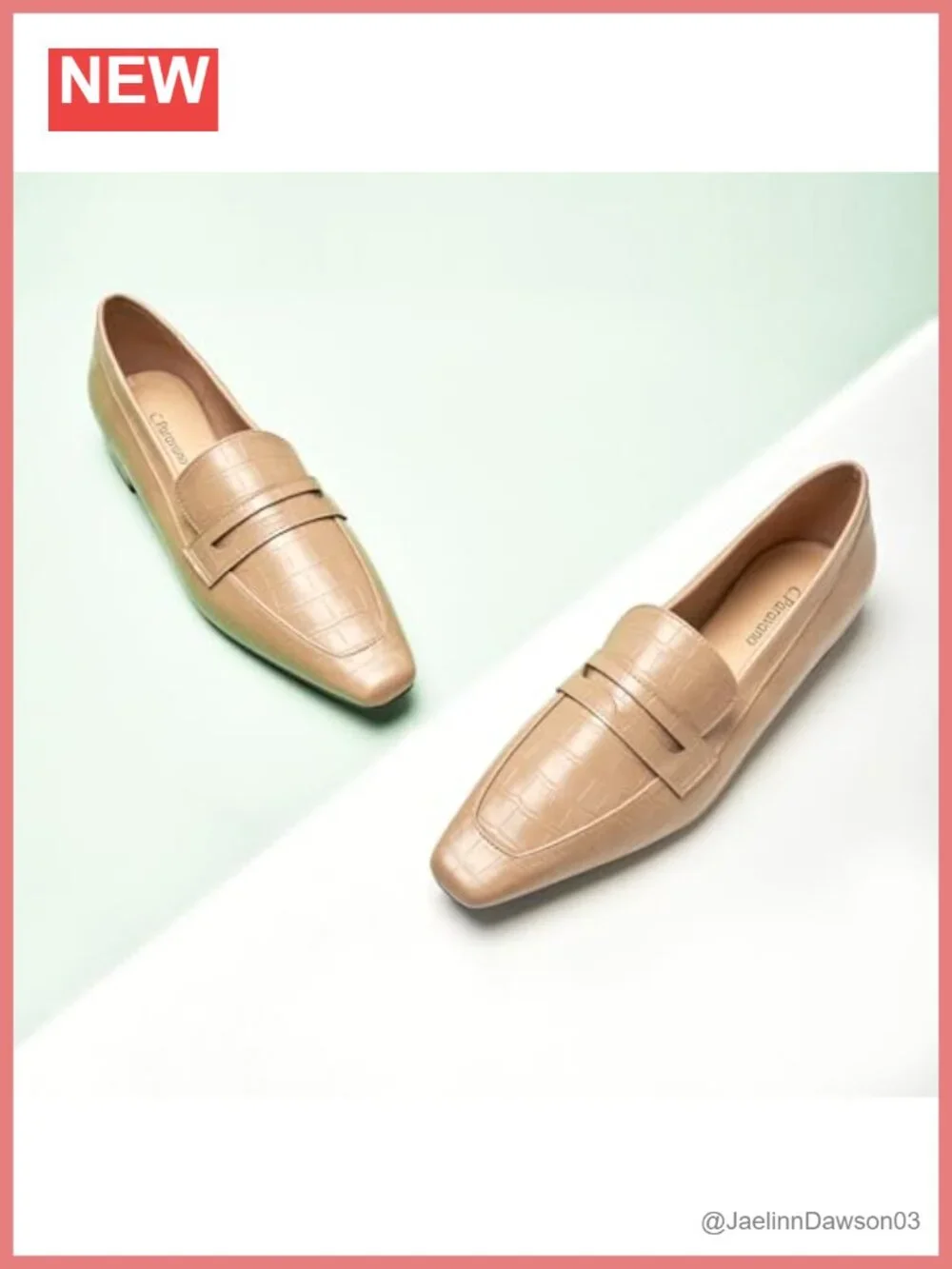 Women's Penny Loafers Slip On Square Toe Flat Shoes with Memory Foam